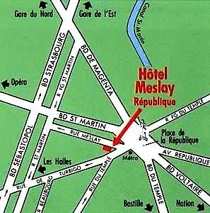 Hotel Meslay Republique Párizs